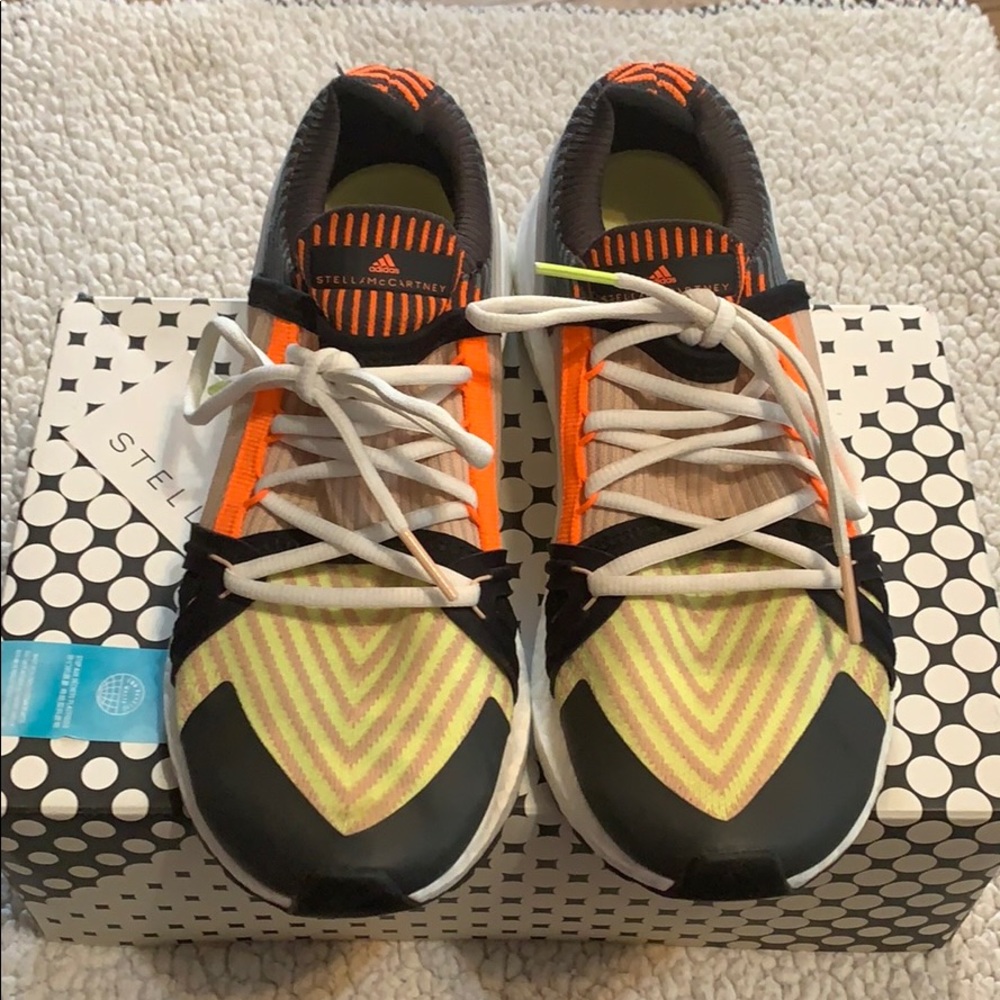 Adidas by Stella McCartney Neon Yellow Orange Black Trainers